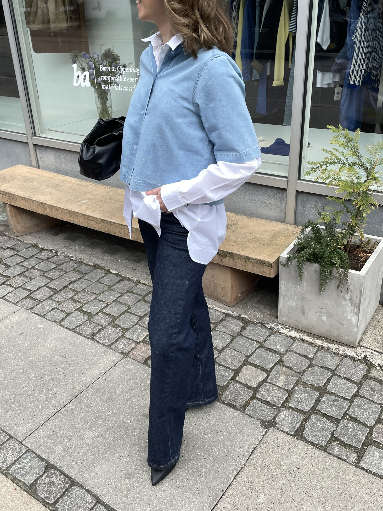 Basic Apparel Cody SS Shirt Skjorter 189 Light Wash